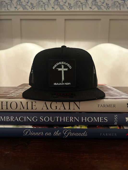 Redeemed Isaiah 43:1 - Flat Billed Trucker Hat