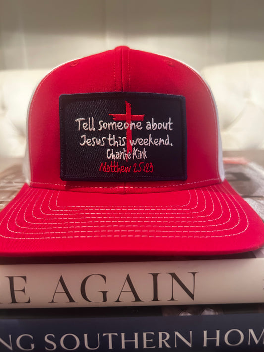 Tell Someone About Jesus This Weekend - Matthew 25:23 (RED)